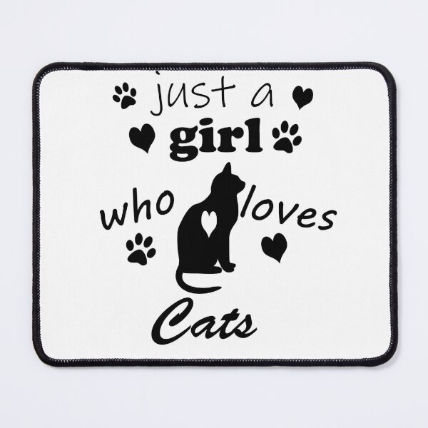 Item preview, just a girl who loves cats designed and sold by Designeking.