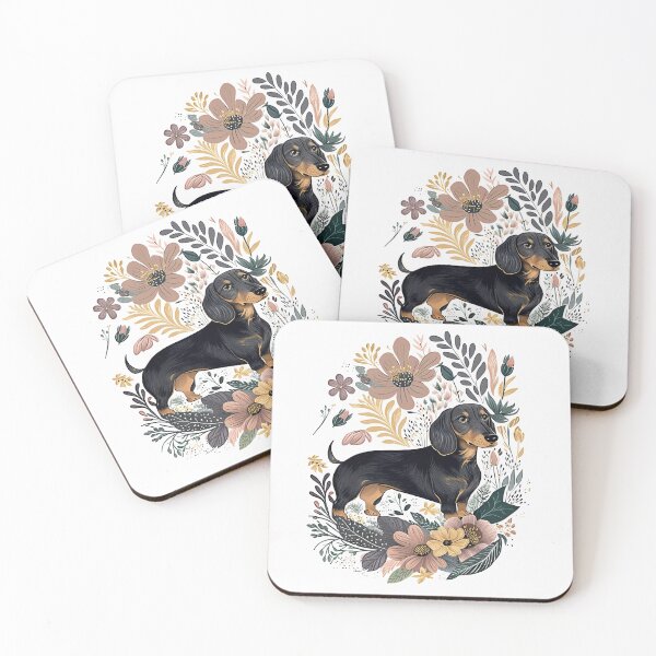 Item preview, Floral Dachshund Design designed and sold by mydachshund.