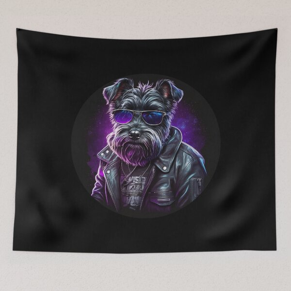 Item preview, Schnauzer Dog Cool Dude designed and sold by The-Vault.