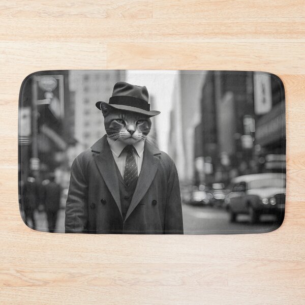 Item preview, Cat Detective in New York Fantasy Retro 30s designed and sold by AIWanderer.