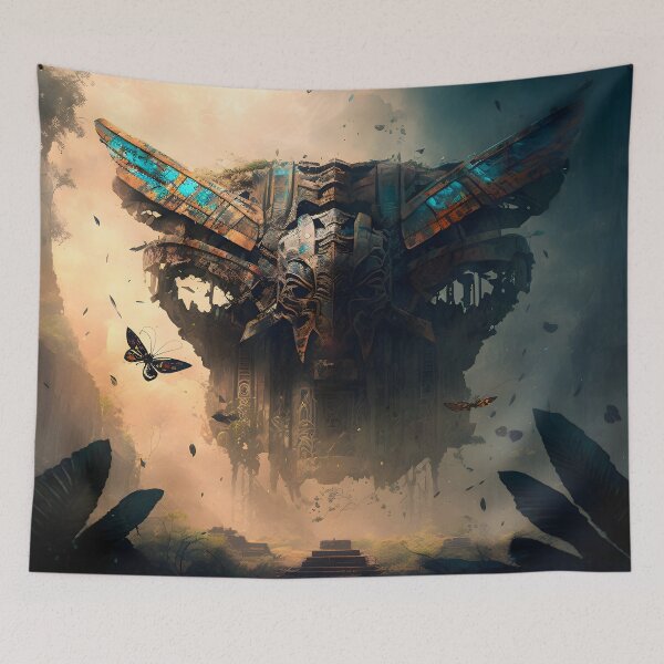 Item preview, Flying Mayan Temple designed and sold by JaiKingsdale.