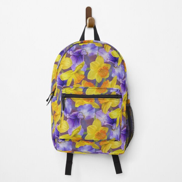 Item preview, Iris And Daffodil Repeated Pattern Surface Seamless Design  designed and sold by Tina Veenstra.