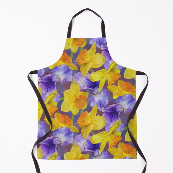 Item preview, Iris And Daffodil Repeated Pattern Surface Seamless Design designed and sold by Tina Veenstra.