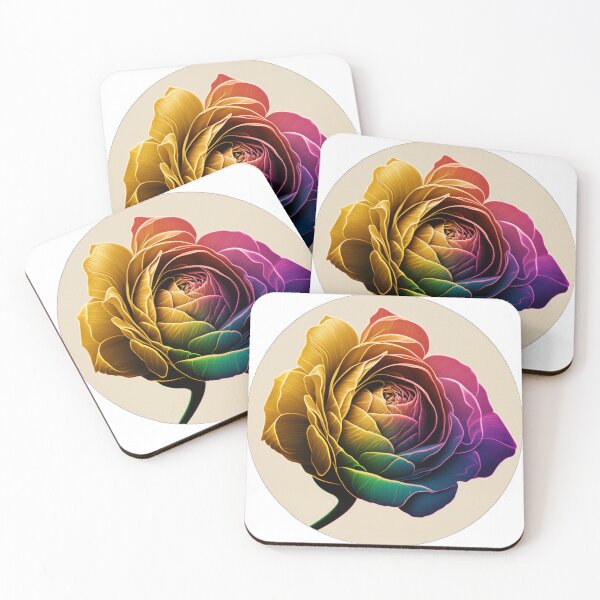 Item preview, Rainbow Rose Circle designed and sold by mstqmini.