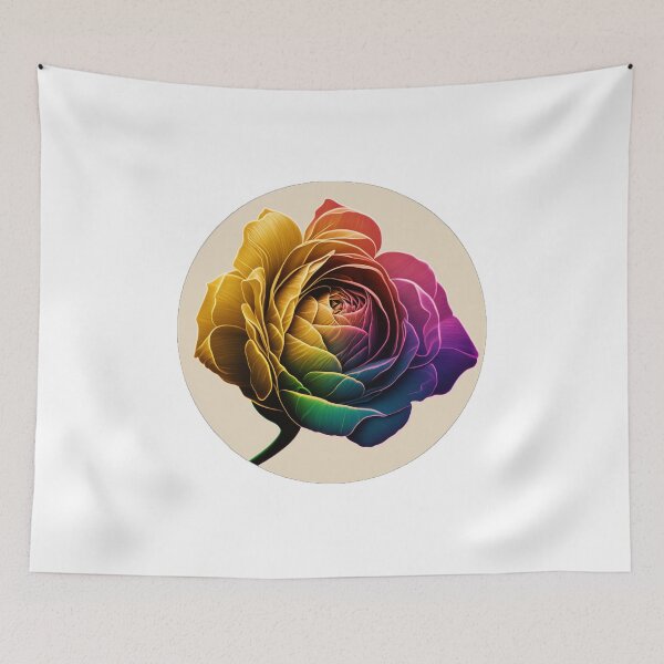 Item preview, Rainbow Rose Circle designed and sold by mstqmini.