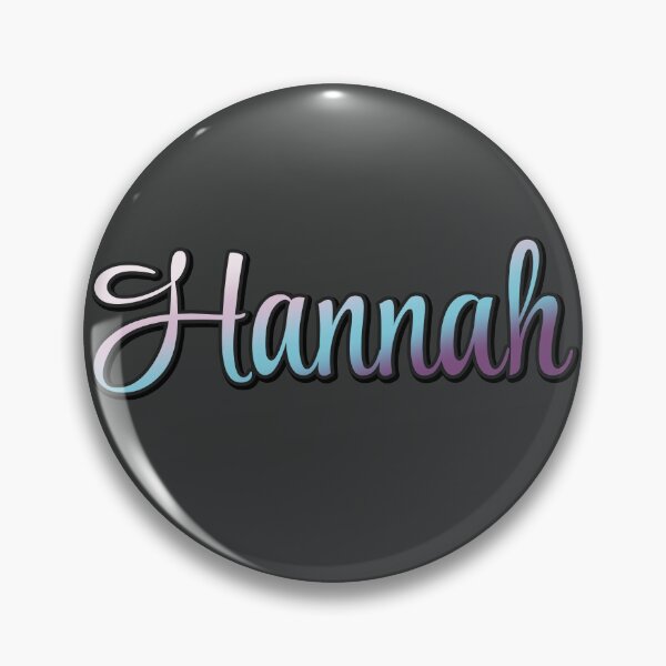 Item preview, Pretty Script Hannah Name in Cool Colors designed and sold by AloraDawnEve.