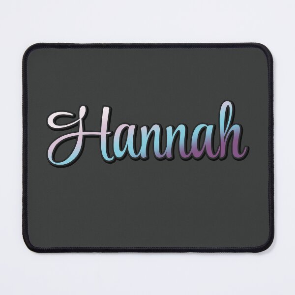 Item preview, Pretty Script Hannah Name in Cool Colors designed and sold by AloraDawnEve.