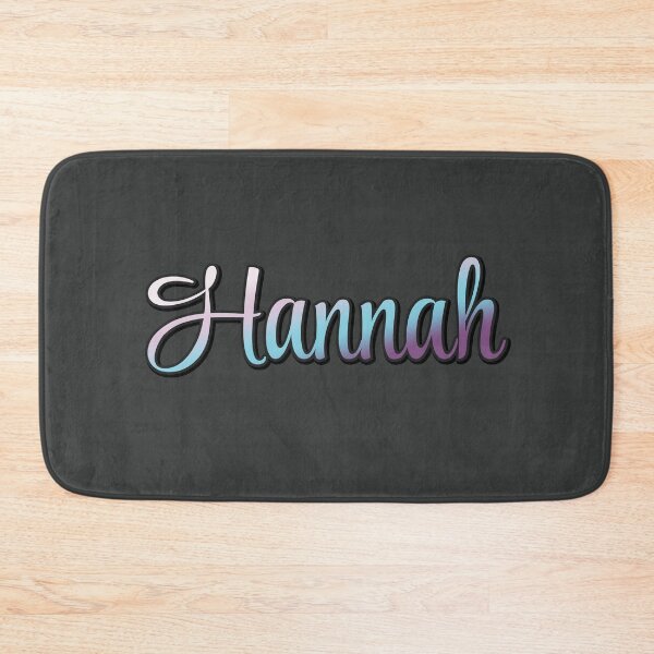 Item preview, Pretty Script Hannah Name in Cool Colors designed and sold by AloraDawnEve.