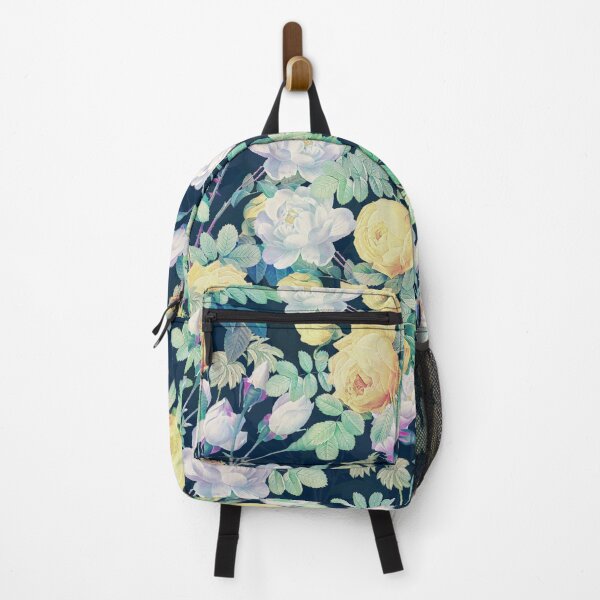 Item preview, Romantic Yellow White roses floral Blue Design designed and sold by NdesignTrend.