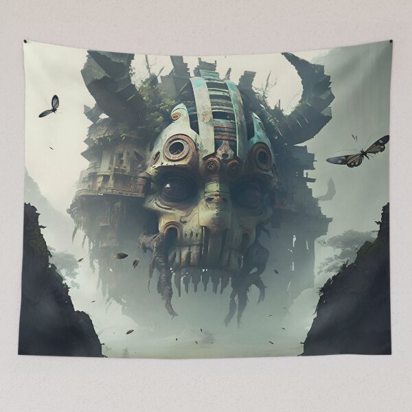 Item preview, Mayan Face Temple designed and sold by JaiKingsdale.