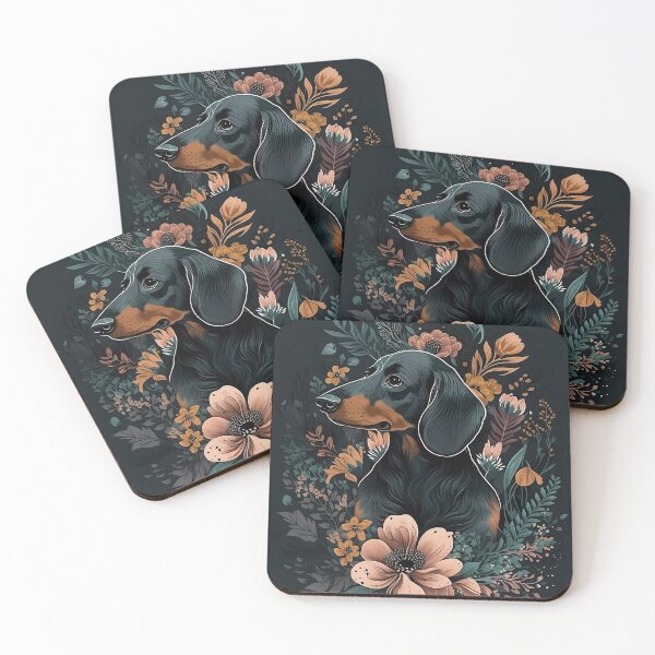 Item preview, Floral Dachshund Design designed and sold by mydachshund.