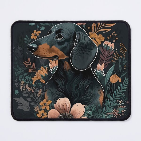 Item preview, Floral Dachshund Design designed and sold by mydachshund.