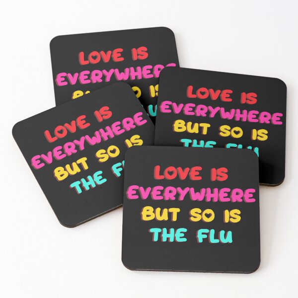 Item preview, Love Is Everywhere But So Is The Flu. designed and sold by 91Ivona.