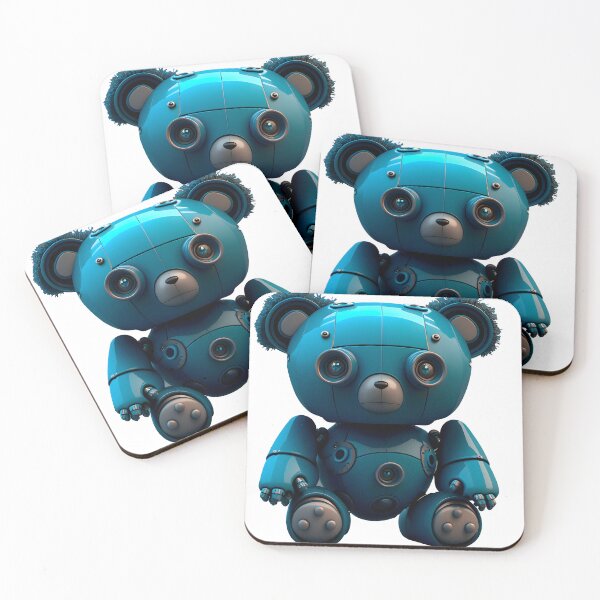 Item preview, Blue Teddy Bear | Cute Epic Bear Robot | Beeple Style designed and sold by Broskan.