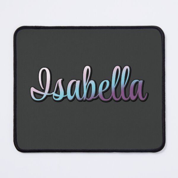 Item preview, Pretty Script Isabella Typographic Name in Cool Colors designed and sold by AloraDawnEve.