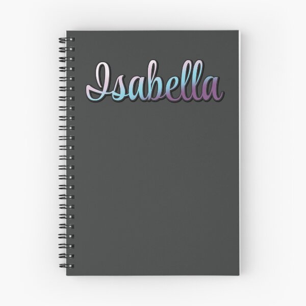 Item preview, Pretty Script Isabella Typographic Name in Cool Colors designed and sold by AloraDawnEve.