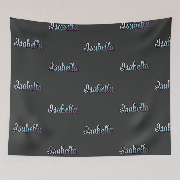 Item preview, Pretty Script Isabella Typographic Name in Cool Colors designed and sold by AloraDawnEve.