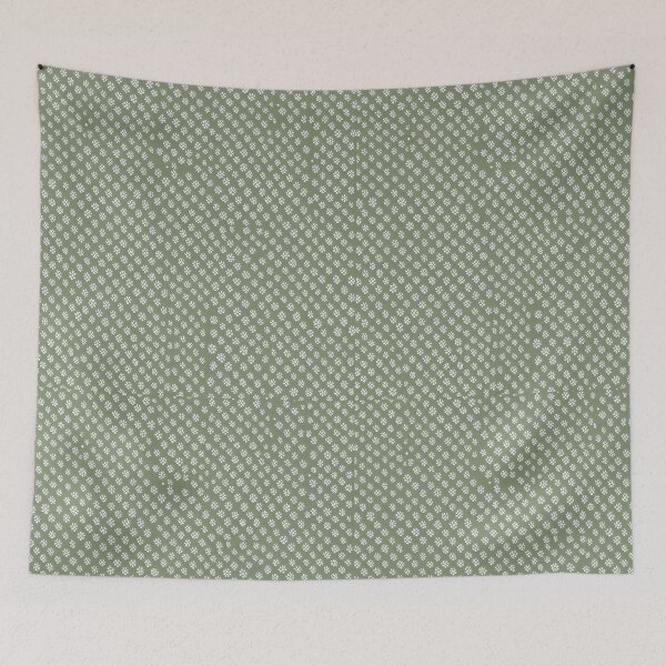 Item preview, White Flowery Pattern designed and sold by FamiliarPufferfish.