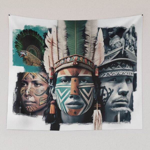 Item preview, Tribes of the Amazon Collage designed and sold by Odd World.