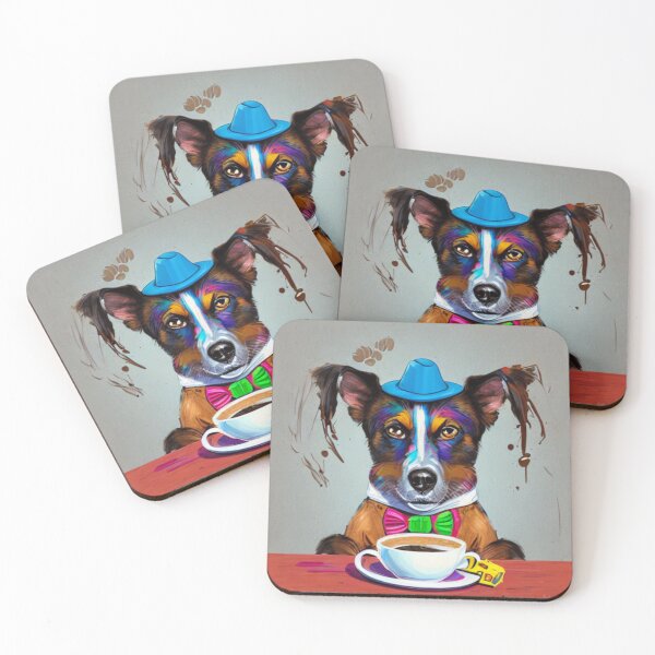 Item preview, A Cartoon Dog's Morning Pick-Me-Up - A Cartoon Dog's Love for Coffee designed and sold by WBP Mart.