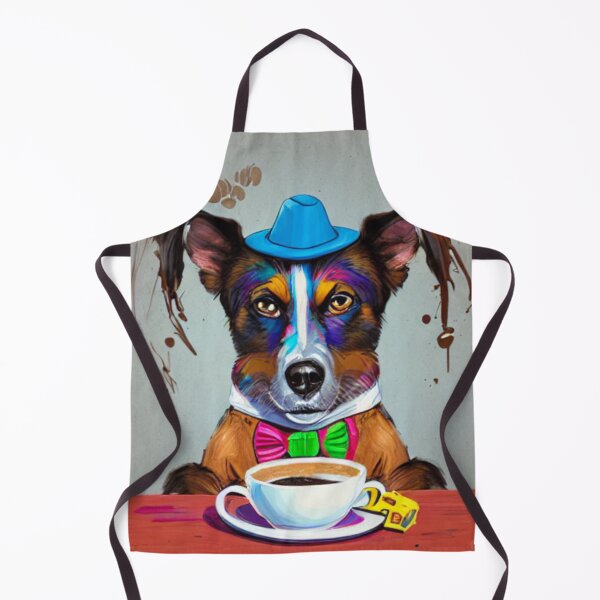 Item preview, A Cartoon Dog's Morning Pick-Me-Up - A Cartoon Dog's Love for Coffee designed and sold by WBP Mart.