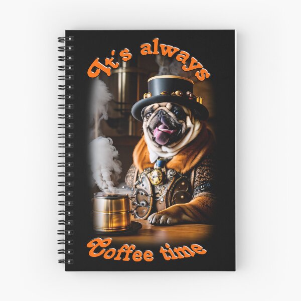 Item preview, Pug Time Coffee Time. Funny pug portrait. designed and sold by ArtCreator2023.