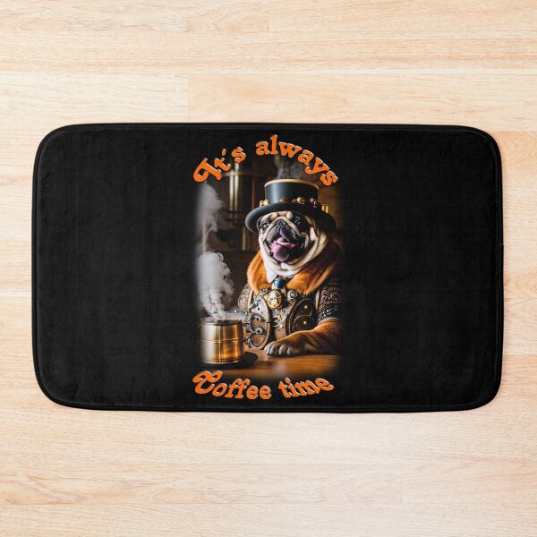 Item preview, Pug Time Coffee Time. Funny pug portrait. designed and sold by ArtCreator2023.