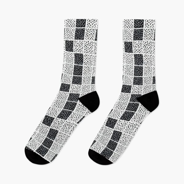 Item preview, Black and white mottled squares designed and sold by ibelieveimages.