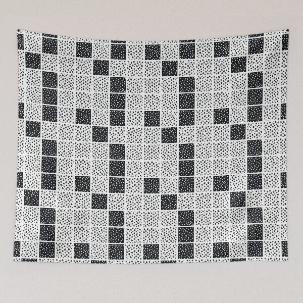 Item preview, Black and white mottled squares designed and sold by ibelieveimages.
