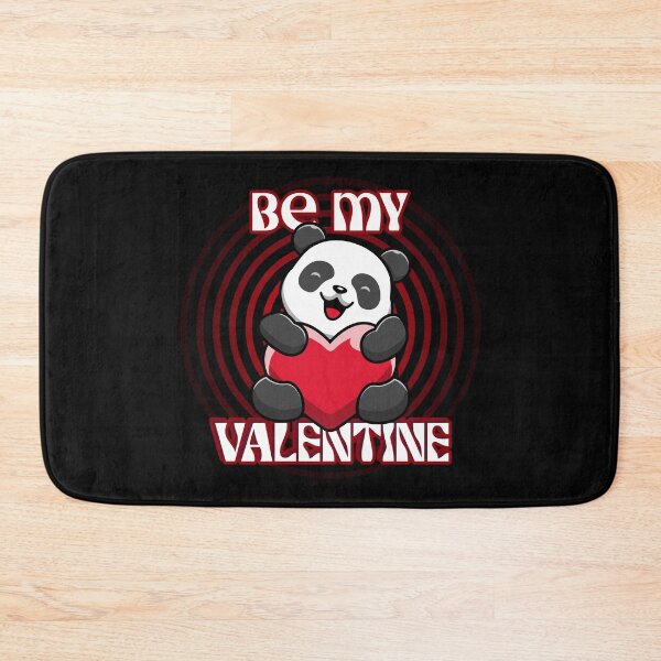 Item preview, Be My Valentine Cute Panda with Red Heart Groovy Design designed and sold by InspiredForever.
