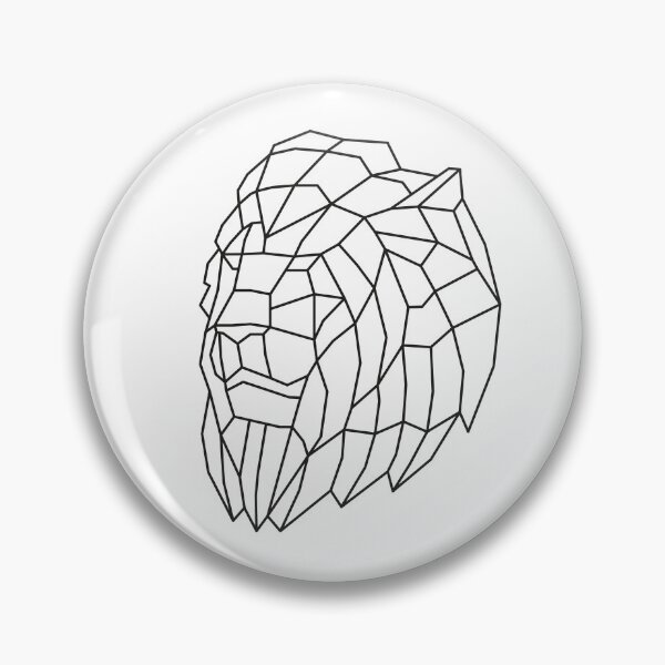 Item preview, Geometric Lion Head Outline  designed and sold by shaldesign.