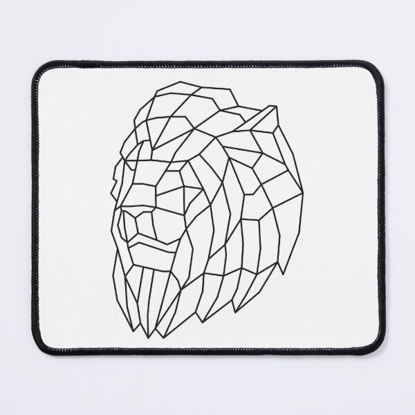 Item preview, Geometric Lion Head Outline designed and sold by shaldesign.