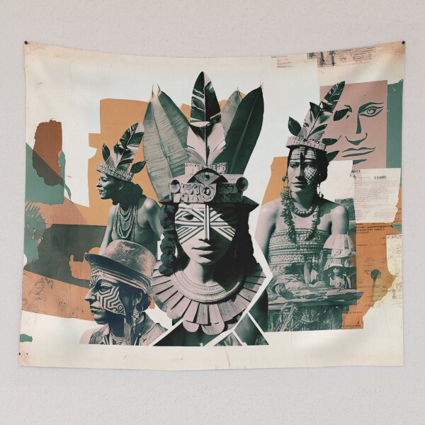 Item preview, Tribes of the Amazon Collage designed and sold by Odd World.