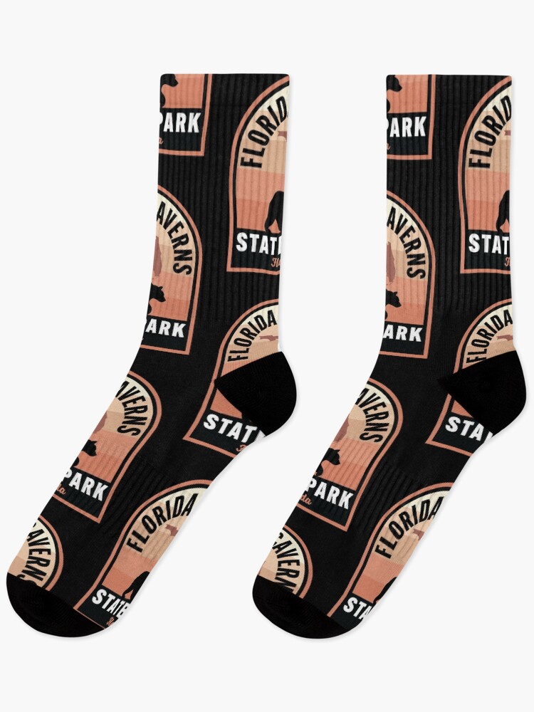 Thumbnail 1 von 5, Socken, Florida Caverns State Park FL Bear designt und verkauft von HalpinDesign.