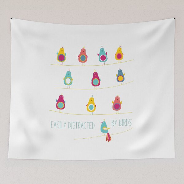 Item preview, Funny Birding Design Easily Distracted by Birds designed and sold by whyitsme.
