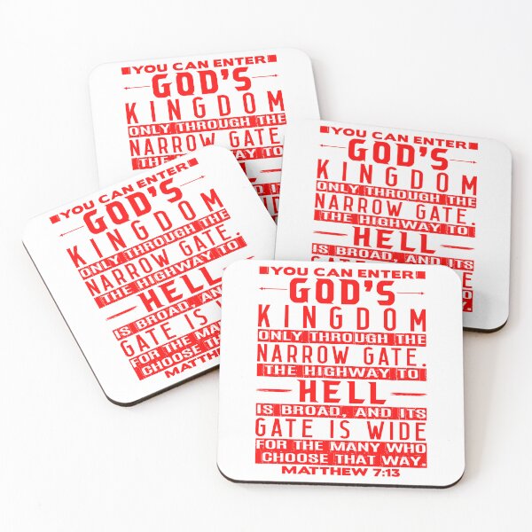 Item preview, You Can Enter God’s Kingdom Only Through The Narrow Gate - Matthew 7:13 designed and sold by plushism.