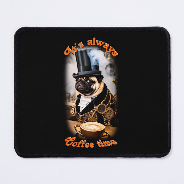 Item preview, Funny pug portrait also for coffee fans. designed and sold by ArtCreator2023.