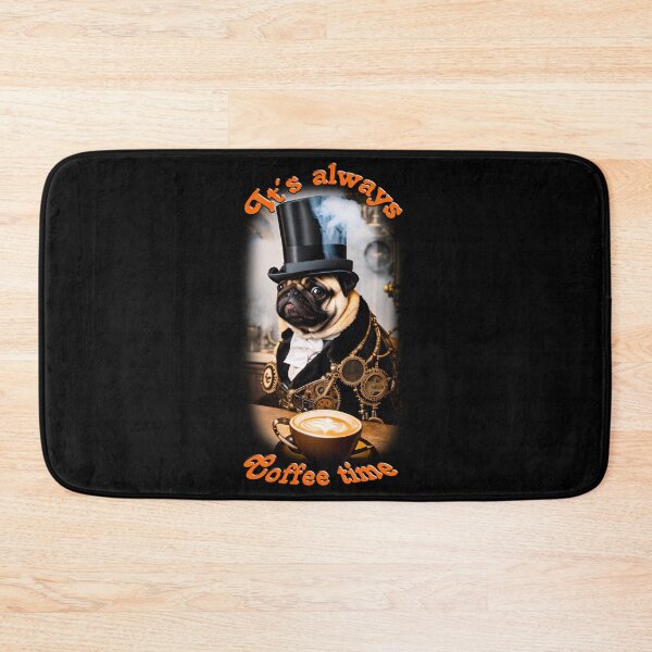 Item preview, Funny pug portrait also for coffee fans. designed and sold by ArtCreator2023.