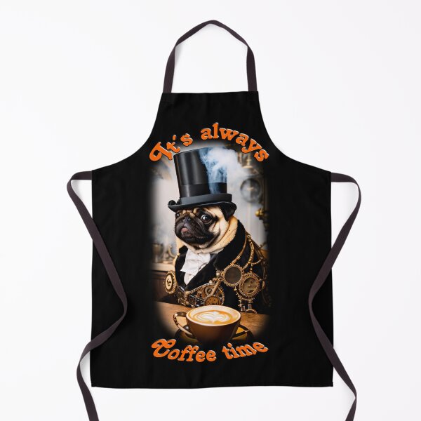 Item preview, Funny pug portrait also for coffee fans. designed and sold by ArtCreator2023.