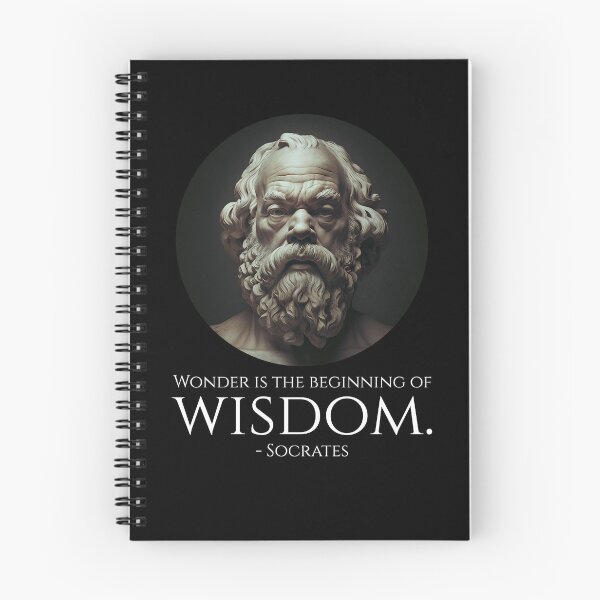 Item preview, Ancient Greek Philosophy - Wonder Is The Beginning Of Wisdom. - Socrates designed and sold by Styrman.