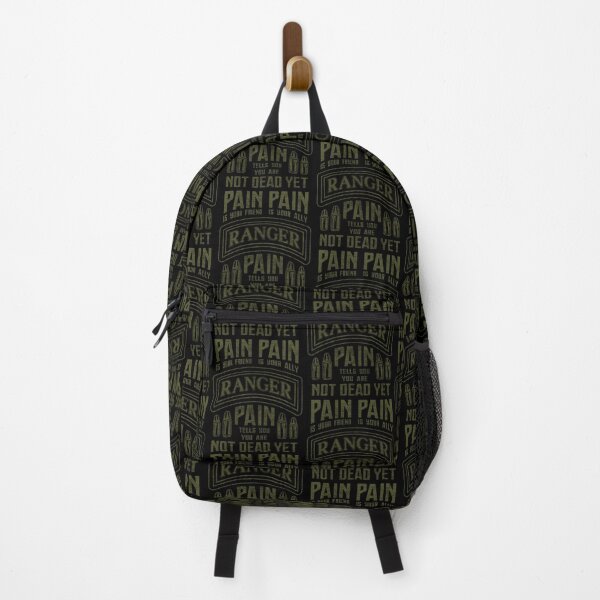 Vista previa del artículo con la obra «US Ranger Pain es tu aliado Cita #2890», diseñado y vendido por Rare-Militia.