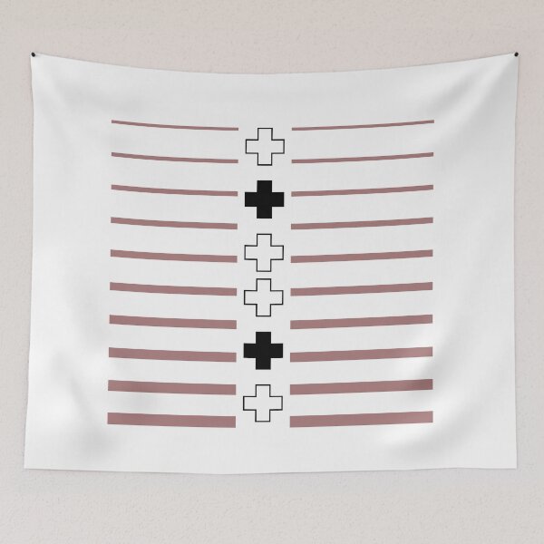 Item preview, plus sign with colored lines designed and sold by Omnya aboelyazeed.