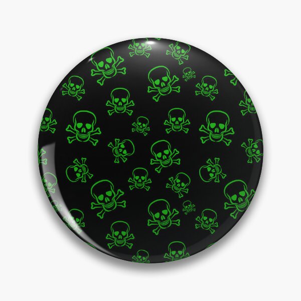 Item preview, Skulls! Green Skulls! Pattern Design designed and sold by AUZANA.