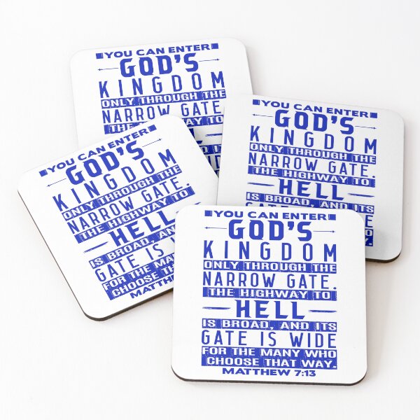 Item preview, You Can Enter God’s Kingdom Only Through The Narrow Gate - Matthew 7:13 designed and sold by plushism.