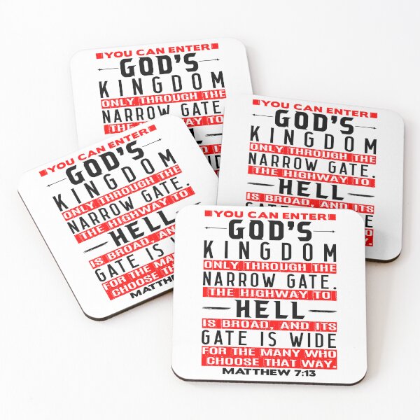 Item preview, You Can Enter God’s Kingdom Only Through The Narrow Gate - Matthew 7:13 designed and sold by plushism.