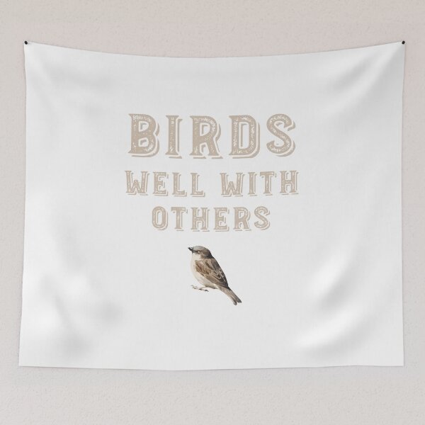 Item preview, Funny Birder Design Birds Well With Other designed and sold by whyitsme.