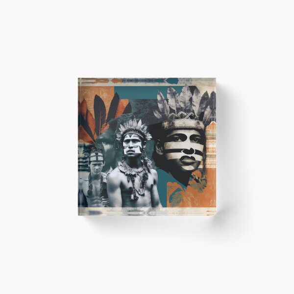 Item preview, Tribes of the Amazon Collage designed and sold by Odd World.
