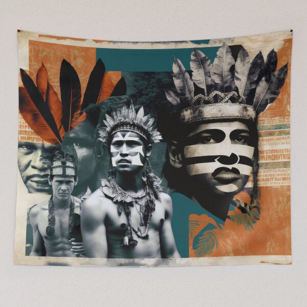 Item preview, Tribes of the Amazon Collage designed and sold by Odd World.