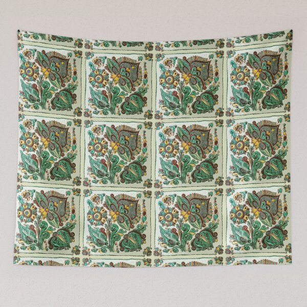 Item preview, Ukraine folk flowers decor designed and sold by Gogodzy.