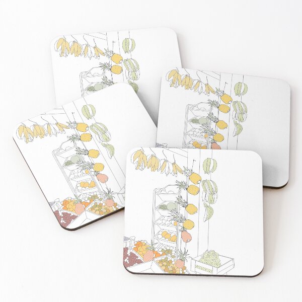 Item preview, Frutas con colores designed and sold by ArtfulLines.
